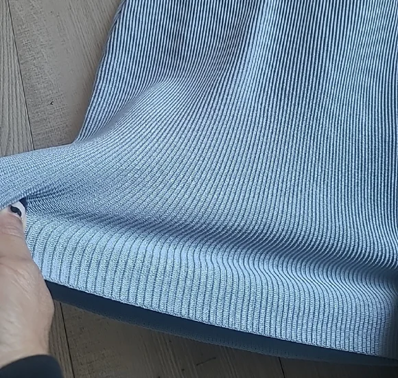 BABATON, Elegant Striped Halter Dress - Picture 3 of 6